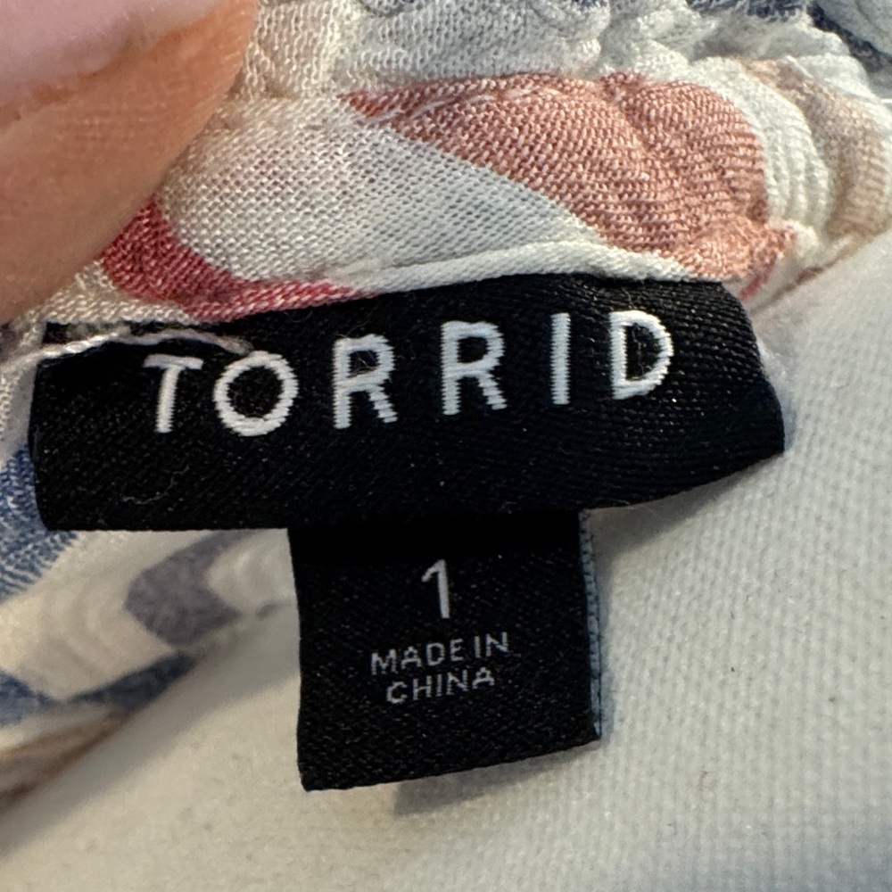 Torrid Multicolor Striped Tunic - Picture 2 of 7